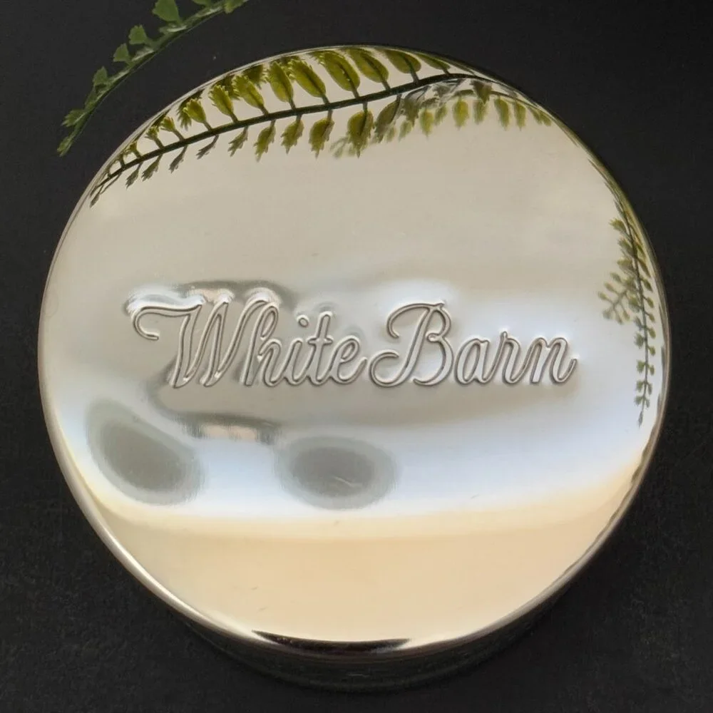 BBW Winter Pear Forest White Barn Bath & Body Works 3 Wick Candle